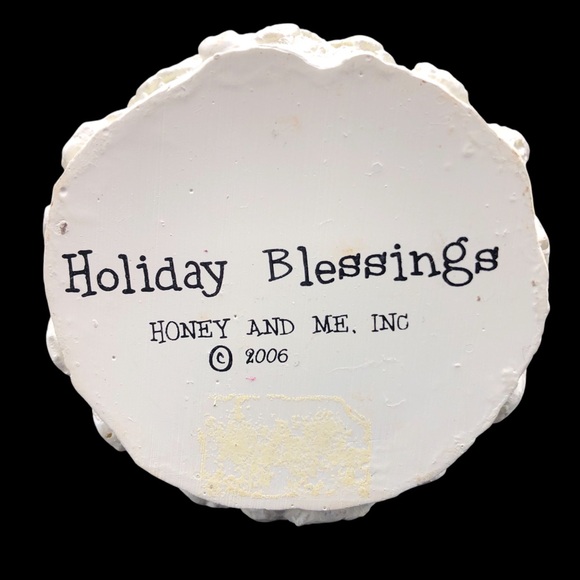 Honey And Me Lisa Liffick Holiday Blessings Angel Figurine Christmas Primitive - Picture 6 of 6